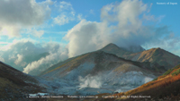 秋の風景写真 立山 地獄谷