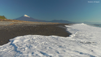 冬の風景写真 三保ノ松原 富士山