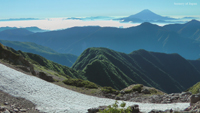 夏の無料壁紙 南アルプス 富士山