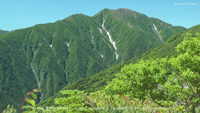 夏の無料壁紙 南アルプス 聖岳