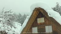 冬の無料壁紙 白川郷 雪景色 合掌造り